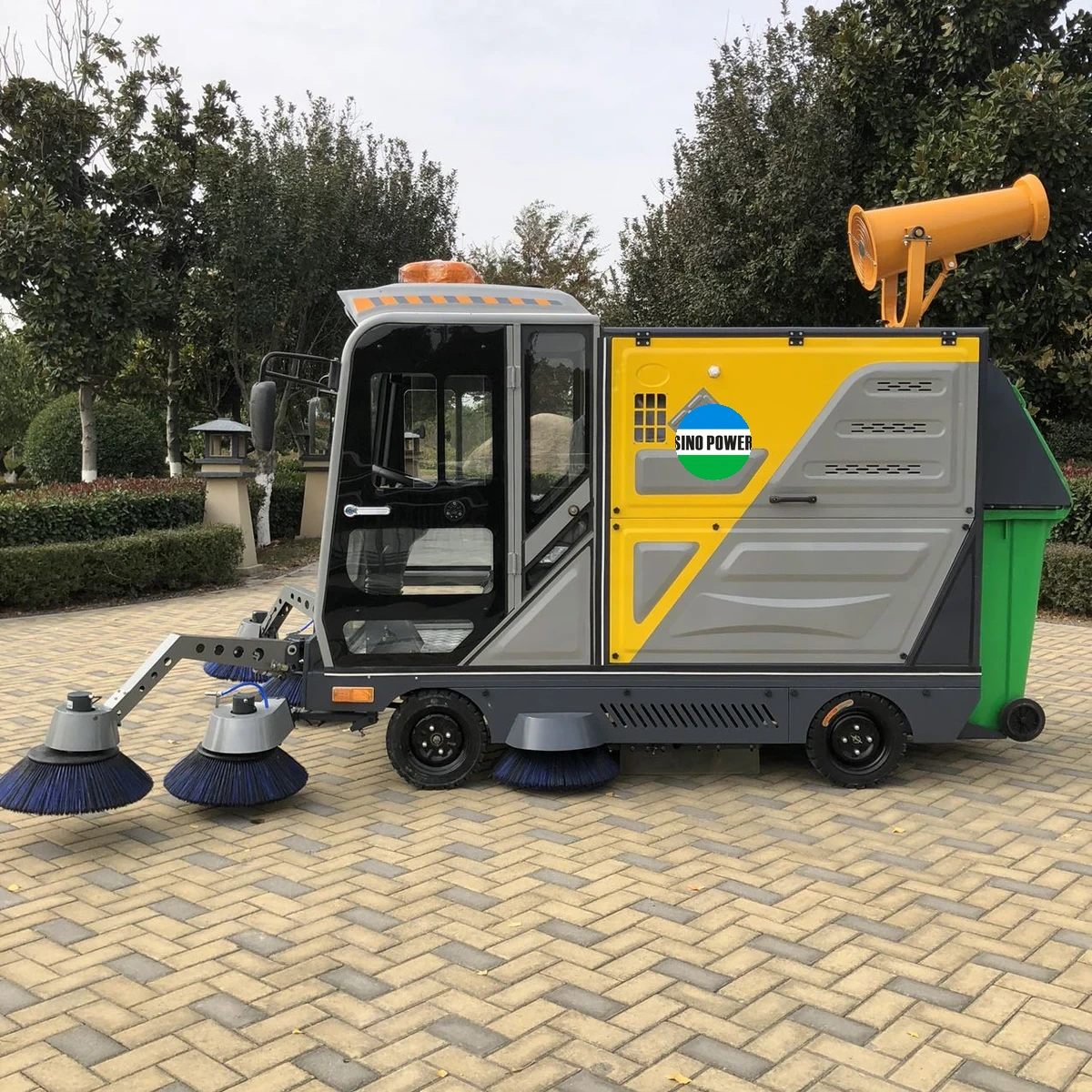 HF-BIN240-7 Seven-Brush 240 L Bin Sweeper