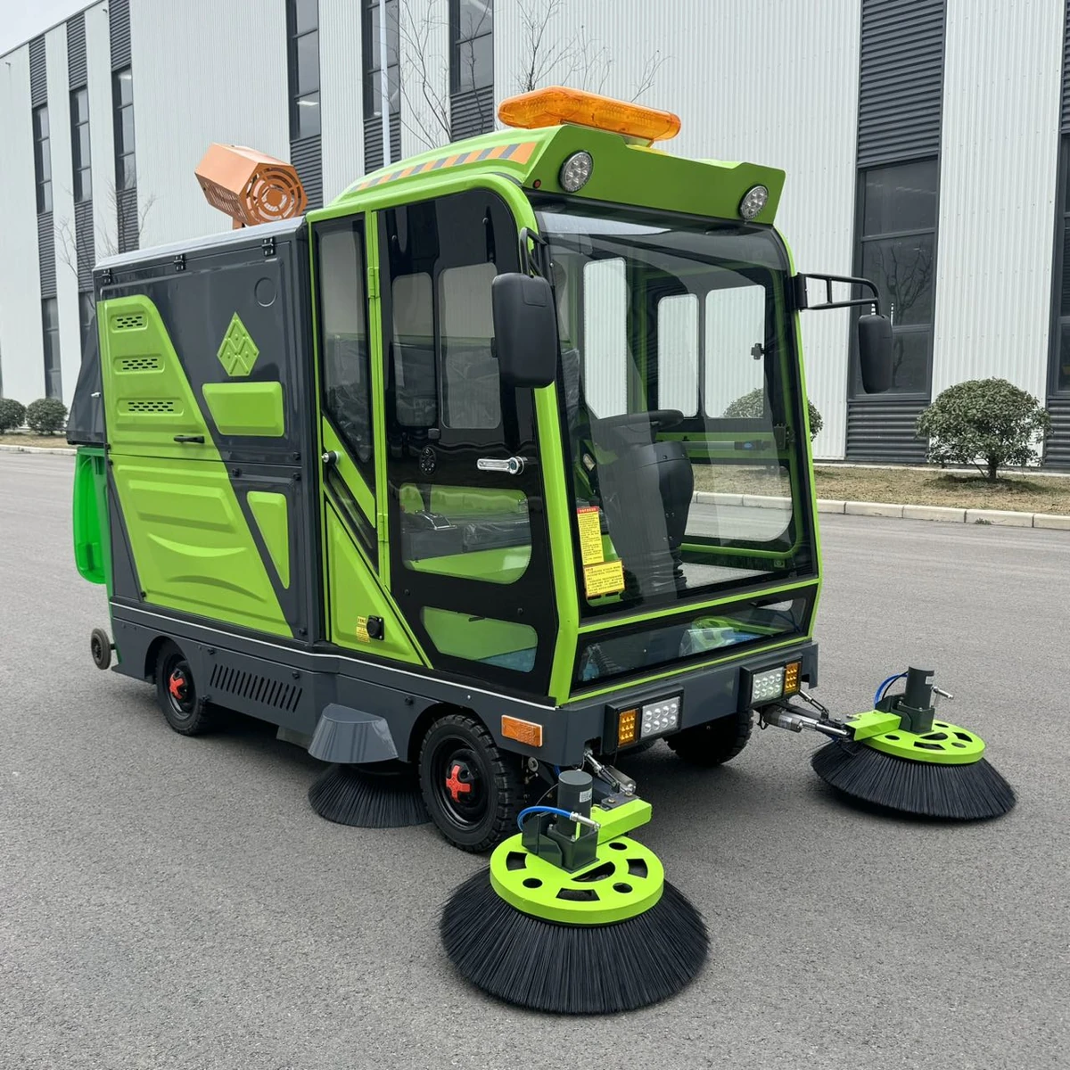 HF-DUAL-240 Dual-Bin Municipal Sweeper